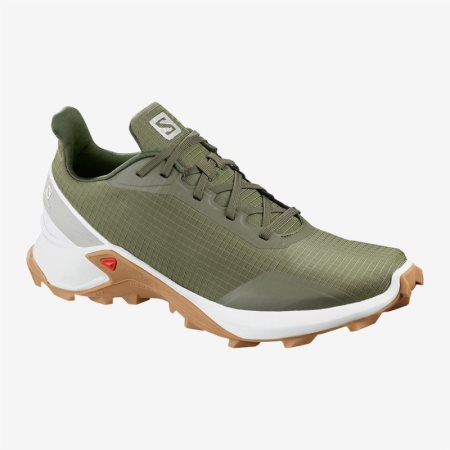 Salomon ALPHACROSS Mens Trail Running Shoes Olive | Salomon South Africa